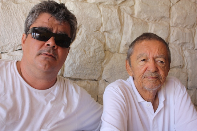 Torriceli ao lado do pai, o famoso Pelado, ultima foto tirada em 2011