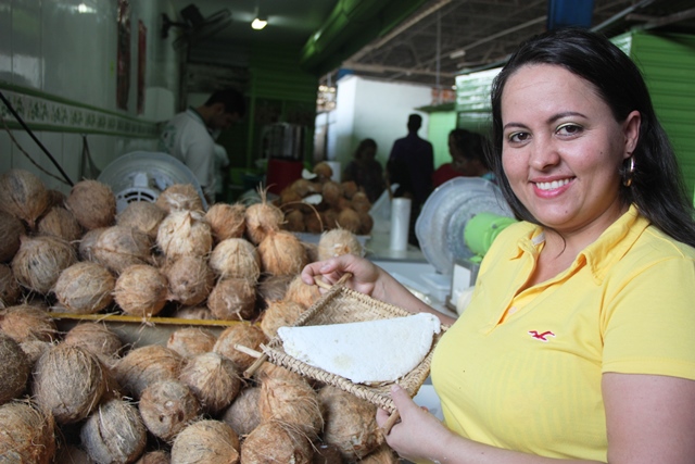 Cicera, famosa pelas tapiocas no Mercado da Produção