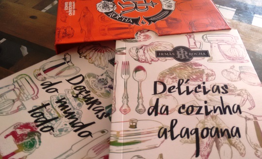 livros “Delícias da cozinha alagoana” e “Doçuras do Mundo Todo” pela Imprensa Oficial Graciliano Ramos e com patrocínio Usina Coruripe