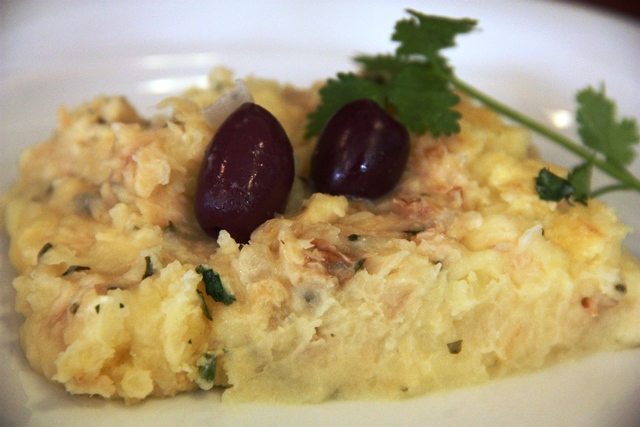 Bacalhau com requeijão e batata, outra boa dica no Anamá