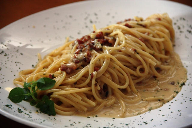 chef Breno Gama apostou no visual diferente da carbonara