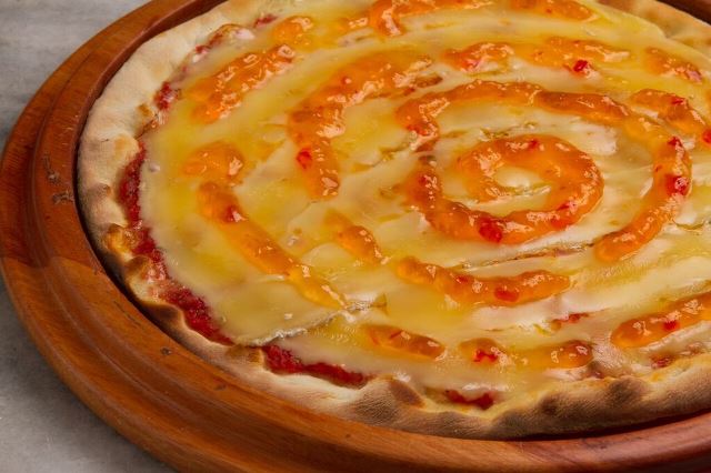 Pizza brie piccante, da Sabatelli