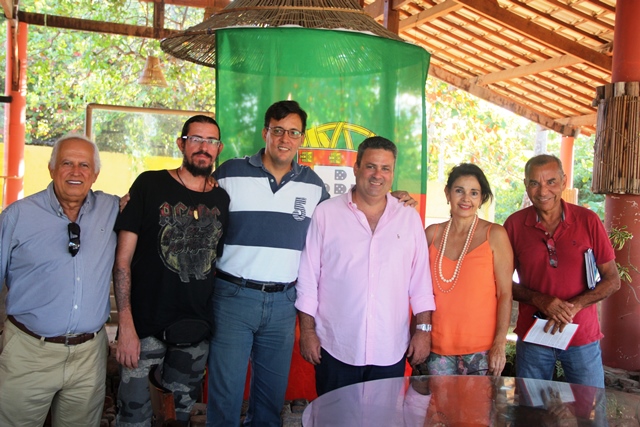 Representantes da Associação dos Empresários da Barra de São MIguel: Dermilva Pinheiro, Beth Lopes, Djacyr Perreira, Irennio Rocha e Daniel Brasil