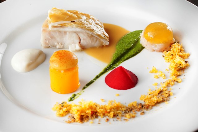 Peixe, uma obra de arte do concurso Bocuse D’Or. 