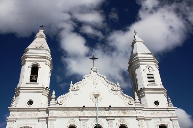 Detalhe da Igreja Matriz construída pelo Barão